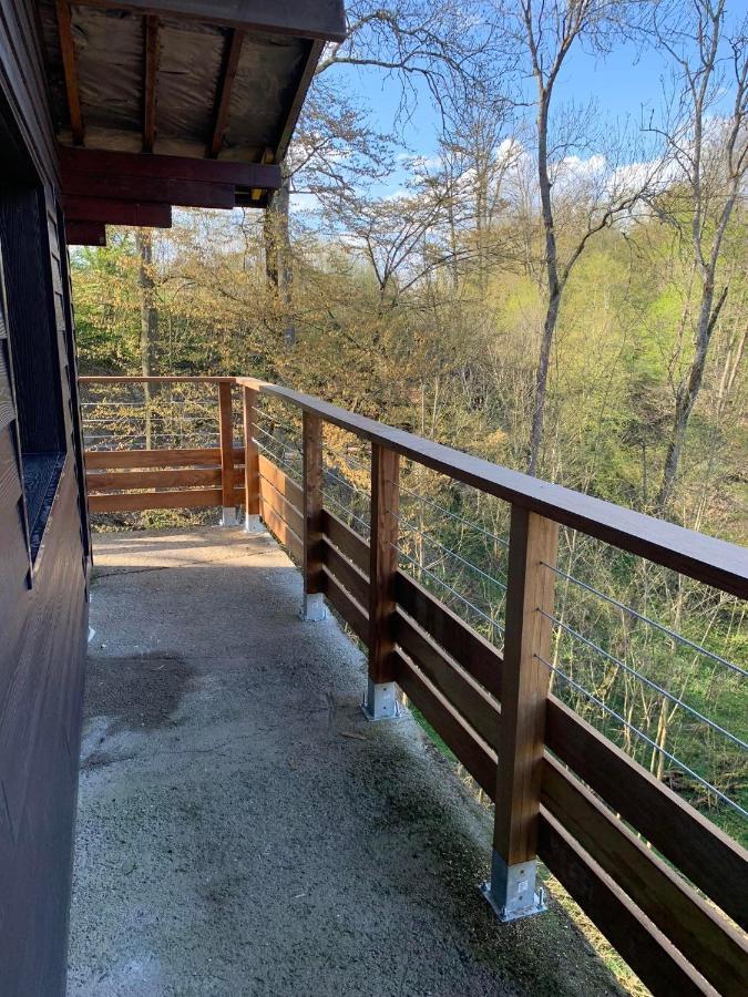 Gites Douillets : Chalet Sur Pilotis Houyet Exterior foto